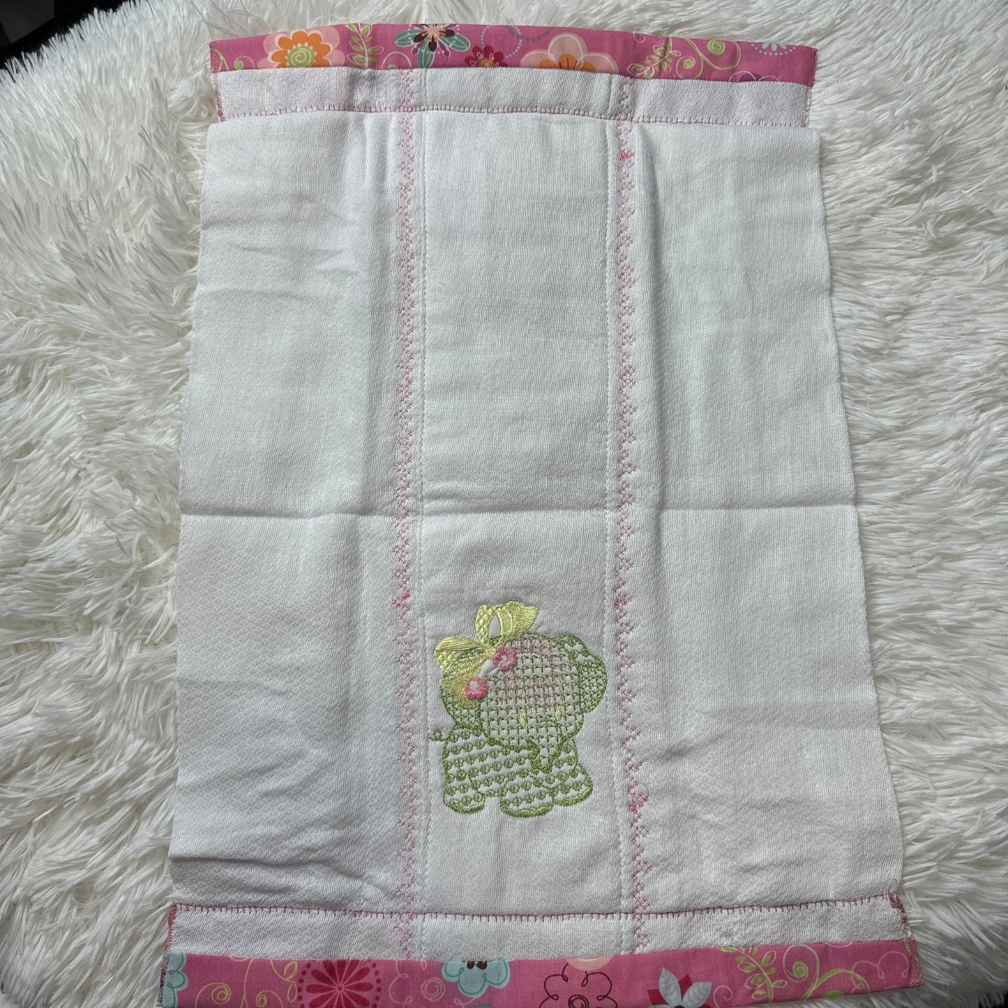 Baby elephant Baby Burp Cloth