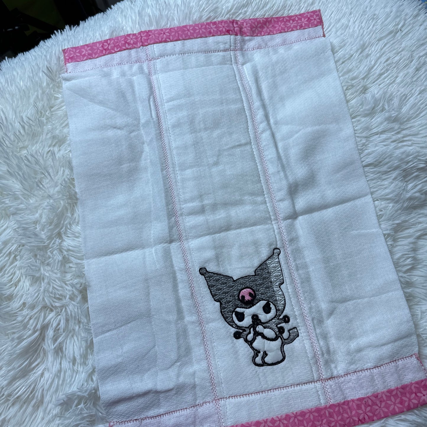 Kuromi Baby Burp Cloth