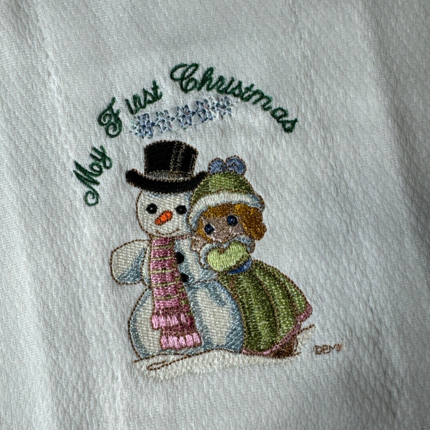 My First Christmas Precious Moments Baby Burp Cloth