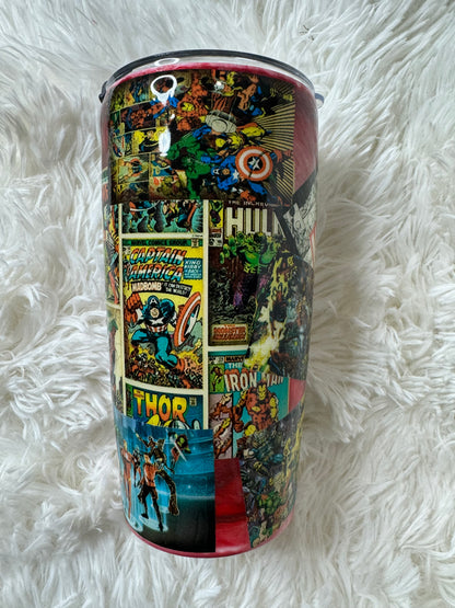 Marvel tumbler stainless steel 20oz